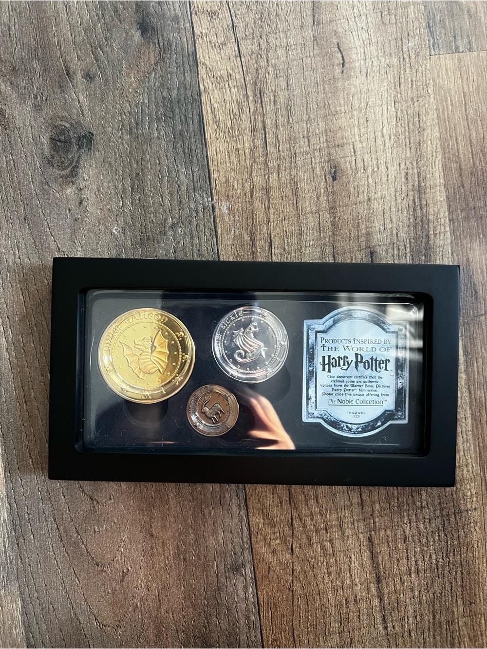 Harry Potter Themed Collectible Coin Display - Black